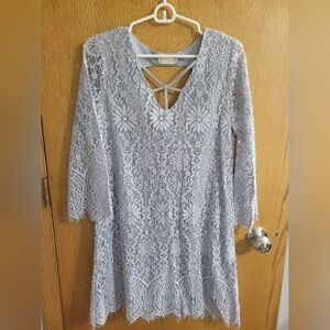 Elegant Lace V-Neck Dress